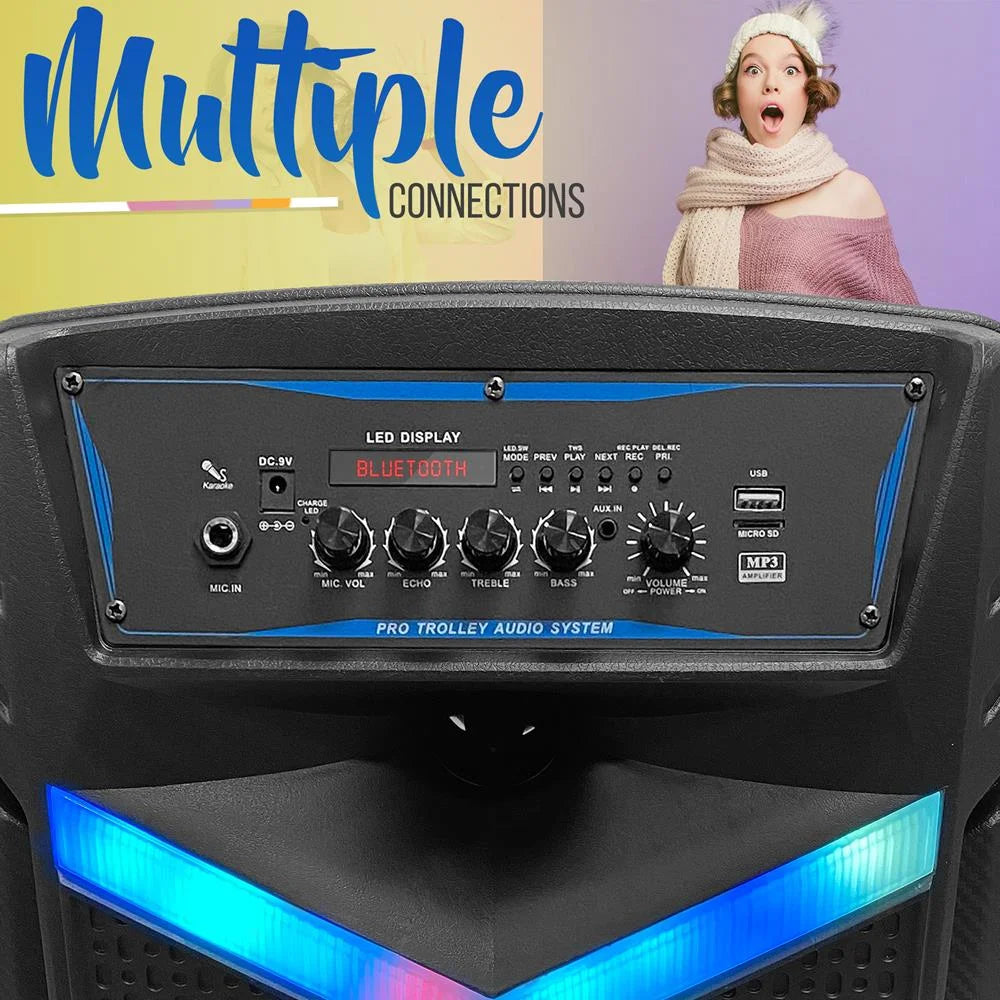 Sistema De Altavoces Bluetooth Portátiles 600W Recargable Para Exteriores