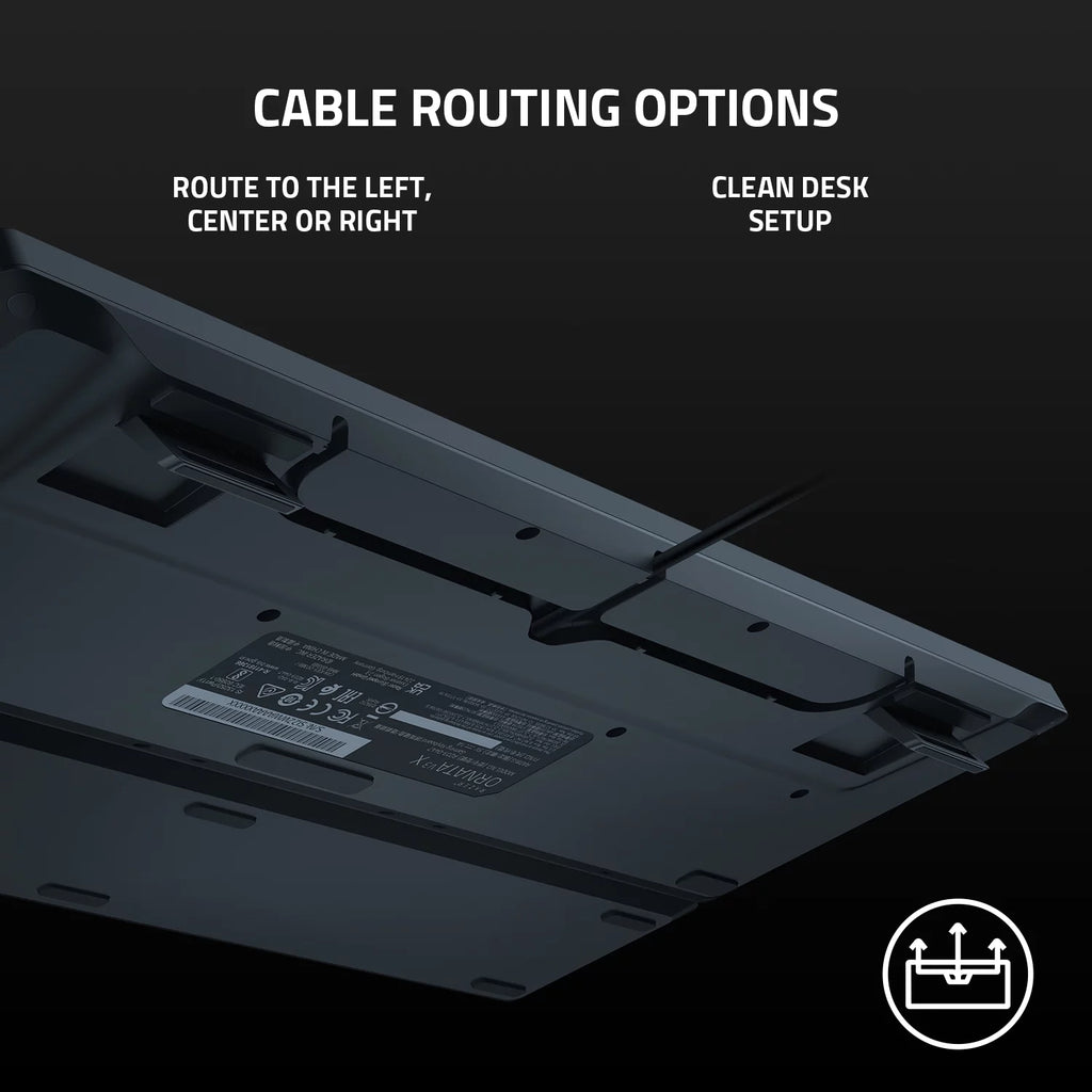 Ornata V3 X Teclado Para Juegos De Membrana Con Cable De Tamaño Completo Para PC, Chroma RGB, Reposamuñecas, Negro