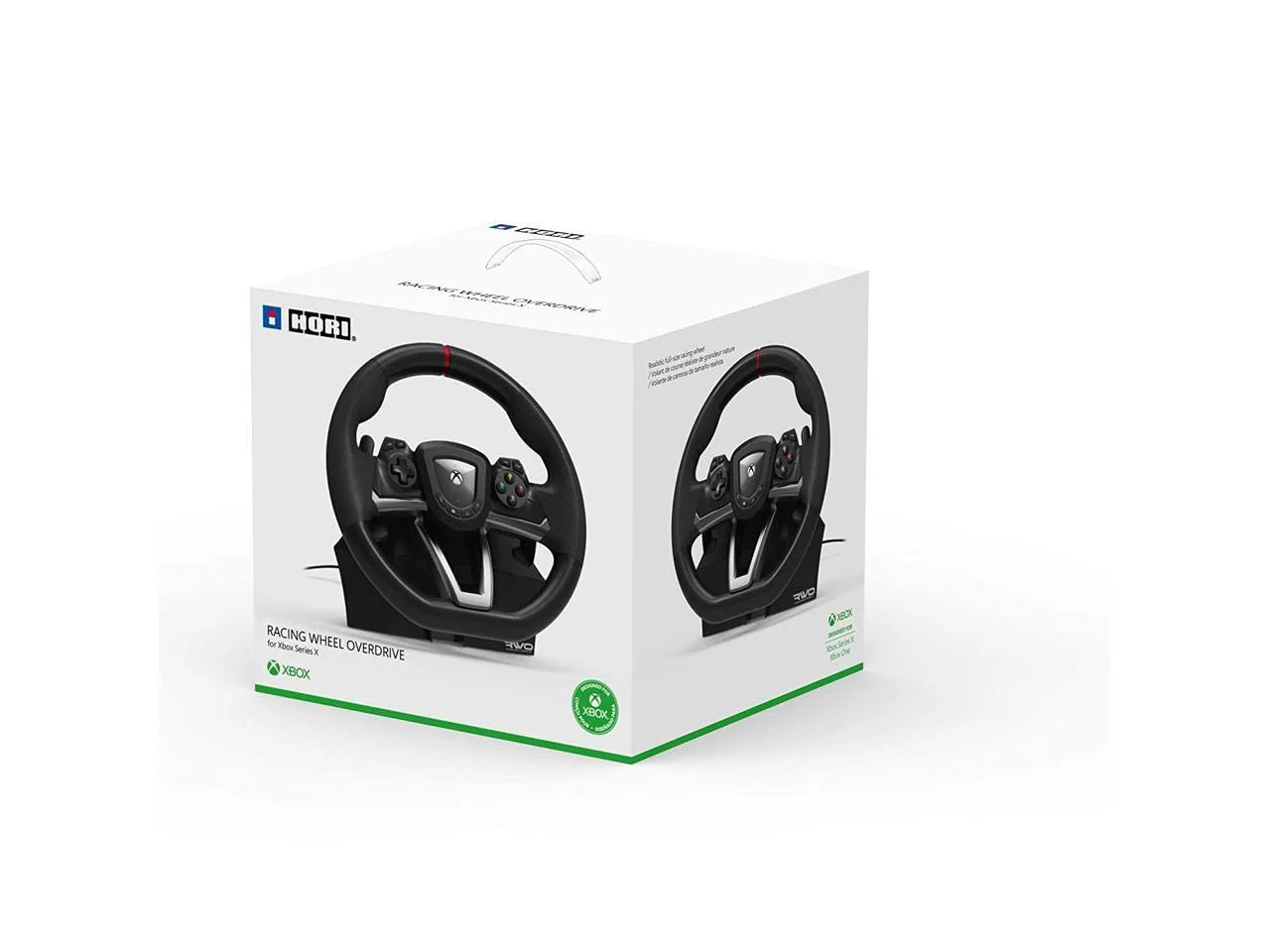 - Negro, Xbox Series X/S Y Multiplataforma, Overdrive, Volante De Carreras De Videojuegos Con Cable