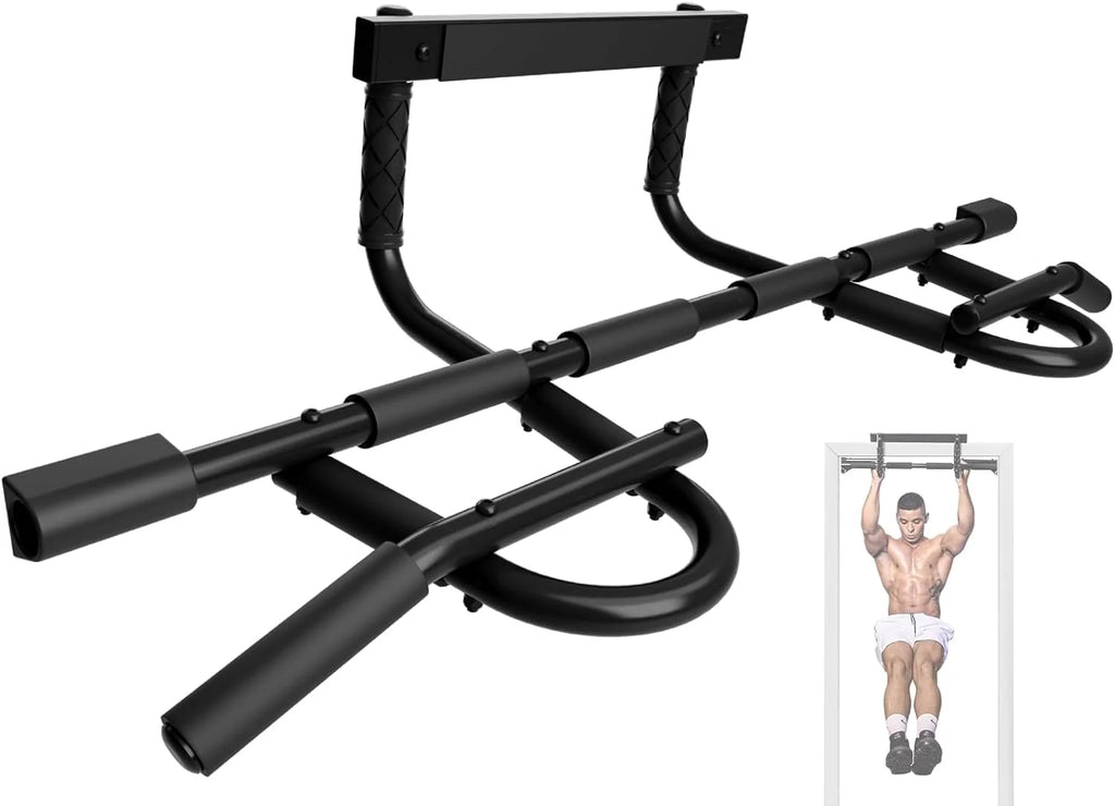 Barra De Dominadas Resistente Para Puerta, Construcción De Barra Principal Sólida De 1 Pieza, Barra De Dominadas Multiagarre Para Entrenamiento De Gimnasio En Casa, Sin Tornillos Marco De Puerta Portátil Barra De Dominadas Horizontal