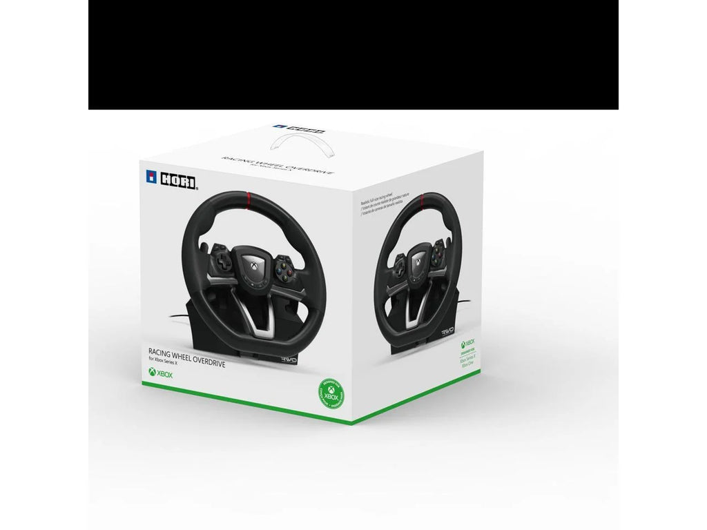 - Negro, Xbox Series X/S Y Multiplataforma, Overdrive, Volante De Carreras De Videojuegos Con Cable