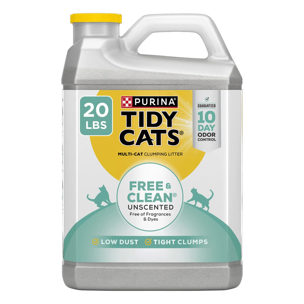 Purina  Arena Aglomerante Cat Libre Y Limpia, Sin Fragancia, Garrafa De 20 Lb