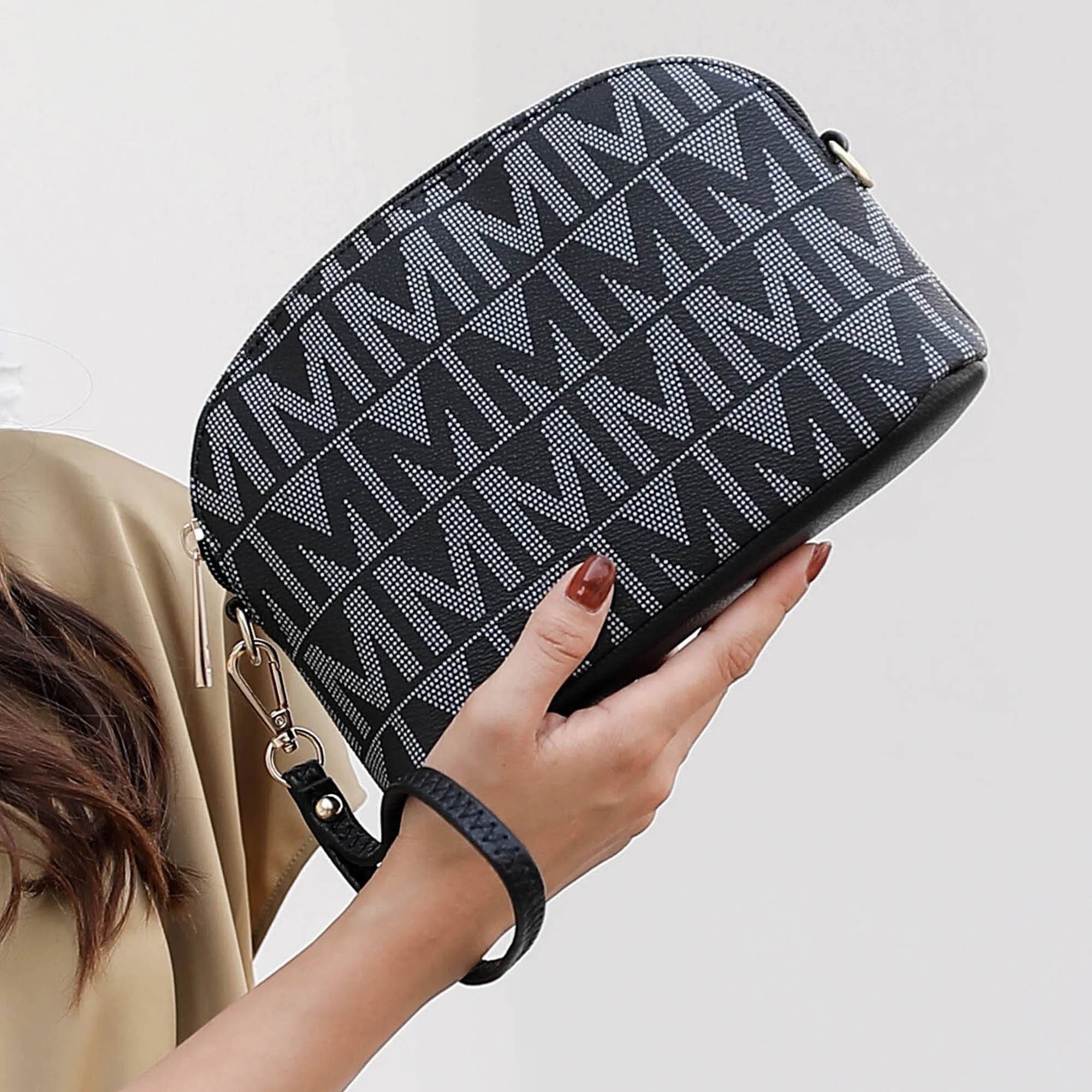 Bolso Tote Para Mujer by Mia K. Marimar Con Bolsa Y Muñequera, Conjunto De 4 Piezas - Gris
