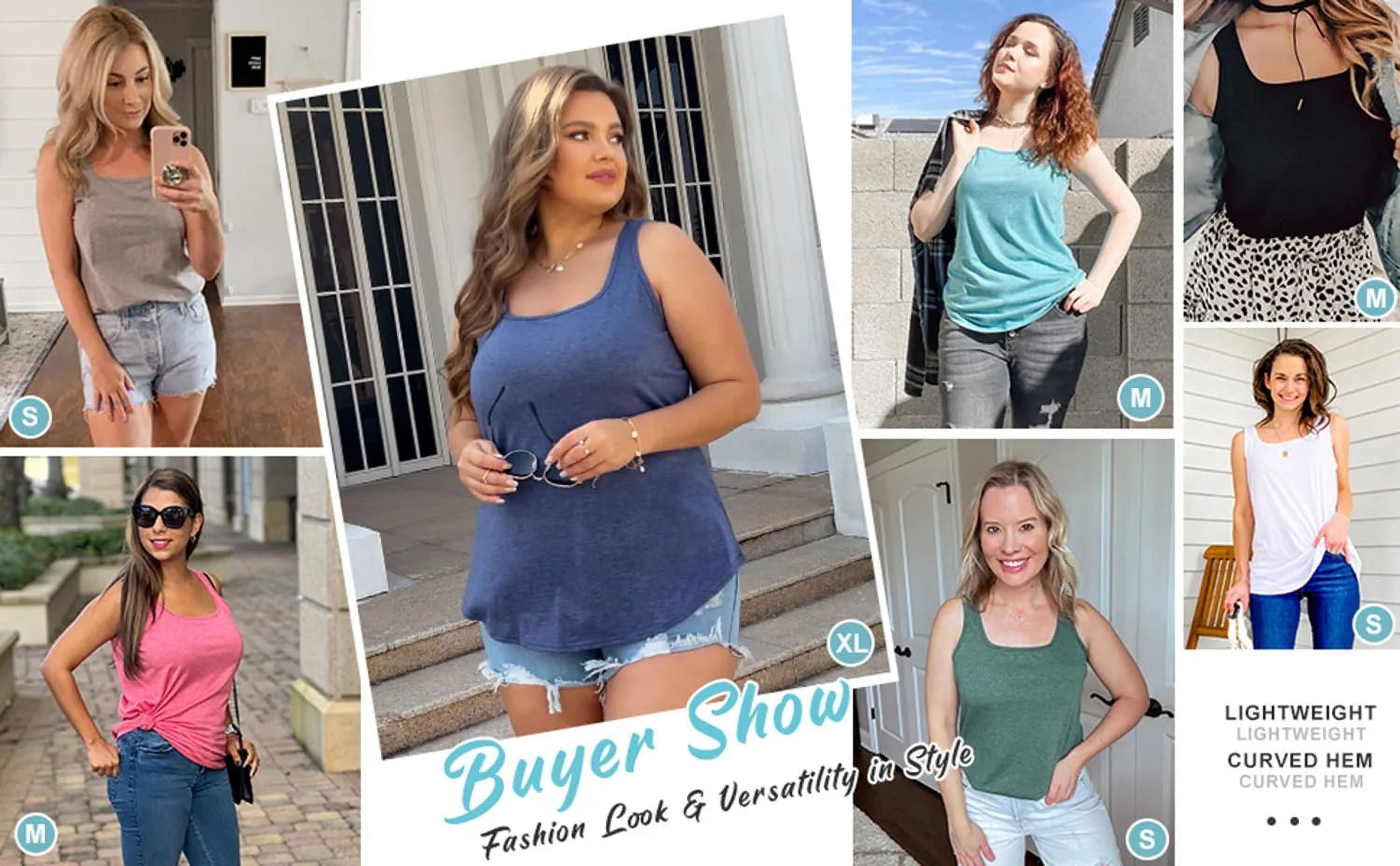 Blusas Sin Mangas De Verano Para Mujer Con Cuello En U, Casuales Y Fluidas