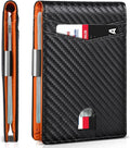 Aursear Cartera Para Hombre Delgada, Cuero Genuino Minimalist Cartera Para Hombre Con Bloqueo RFID, Tarjetero Con Clip Para Dinero, Mejor Regalo