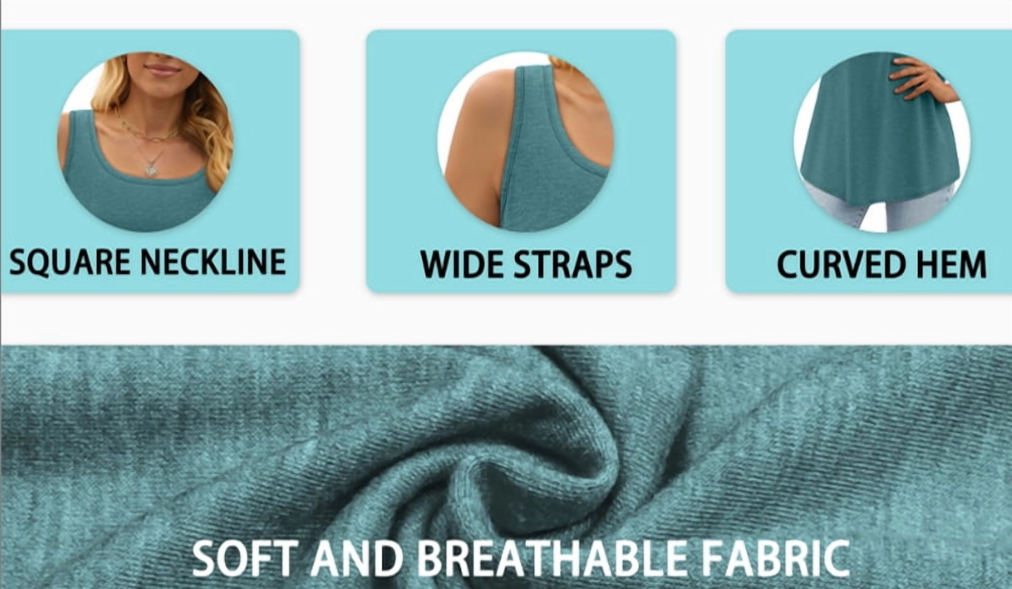 Blusas Sin Mangas De Verano Para Mujer Con Cuello En U, Casuales Y Fluidas
