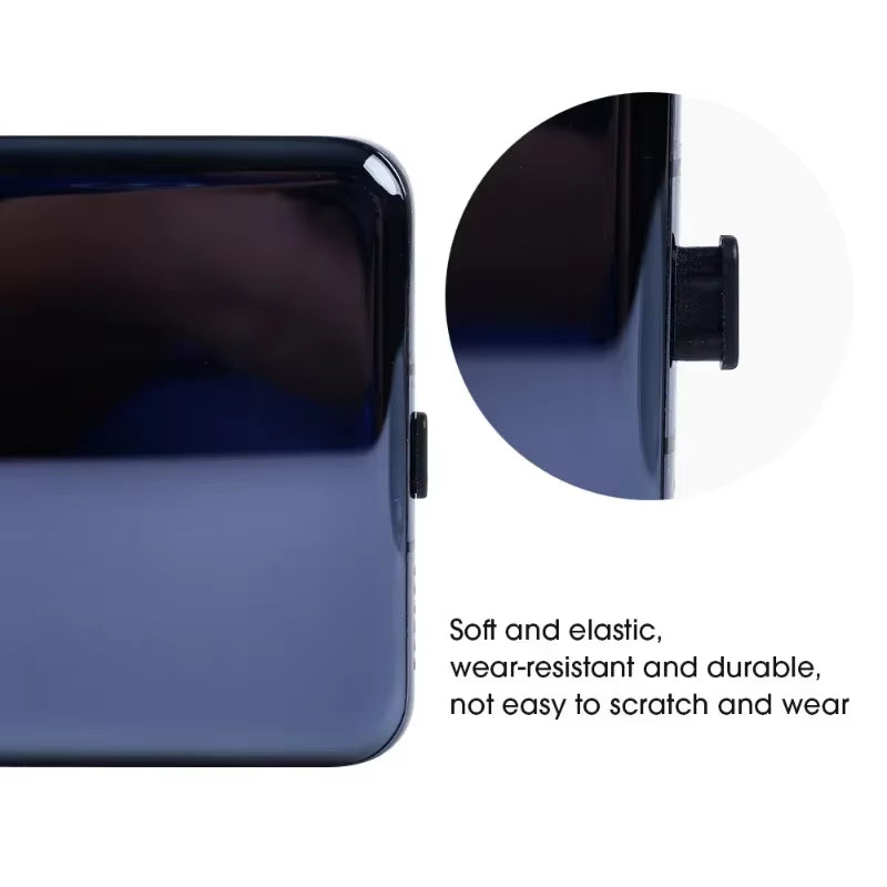 Silicone Dust Plugs Type C Charging Port Protector Stopper Cap Cover for Iphone 17 16 15 Pro Max Samsung Xiaomi Anti-Dust Plug